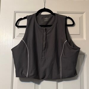 Abercrombie YPB Gray Crop Top
